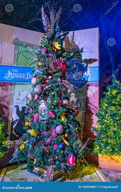 Jungle Book Themed Christmas Tree Editorial Photography Image Of