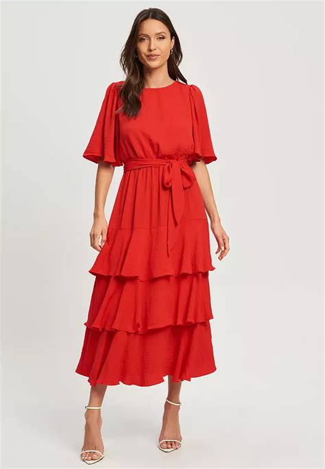 Buy Tussah Quinn Midi Dress Online Zalora Malaysia