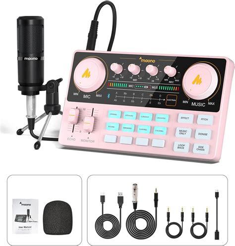 Amazon Maono Podcast Equipment Bundle Audio Mixer All In One