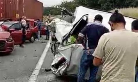 Tráiler Provoca Carambola En La Siglo Xxi Reportan 5 Muertos Y 10