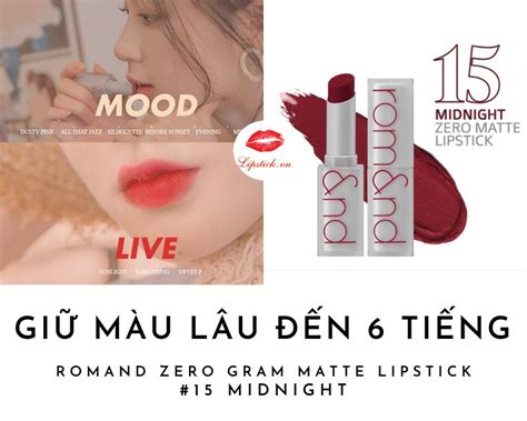 Review Son Romand Màu 15 Midnight Đỏ Mận Đẹp Nhất Hot Nhất