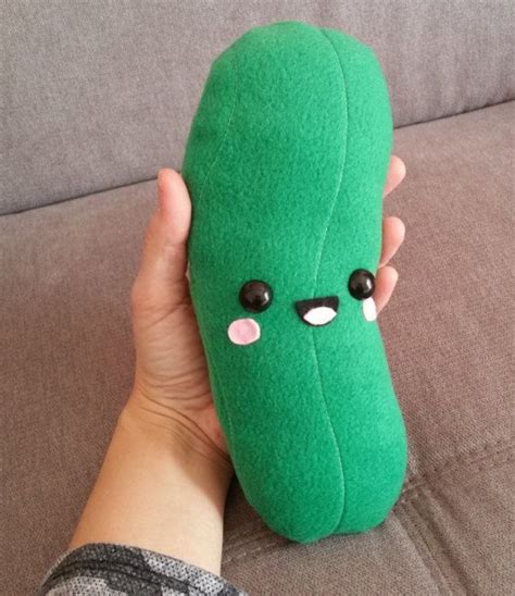 Cute Kawaii Cucumber Pickle Plushkawaii Picklecute Picklekawaii