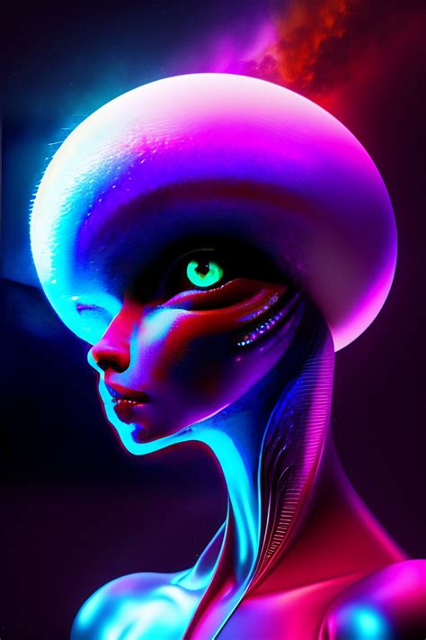 Lexica Look Like Alien In 3d Trippy