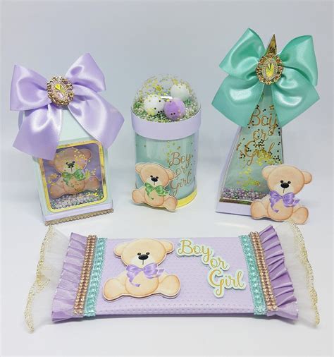 Kit Itens Luxo Chá Revelação Ursinho Tons de Nude Elo