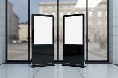 Kiosk Digital Signage Two Mockup Template Product Mockup