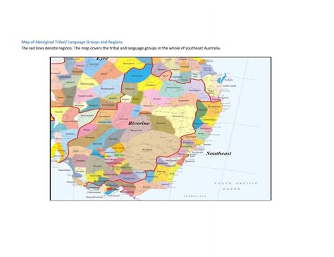 Map of Aboriginal Tribal/ Language Groups and Regions ... - Arts NSW