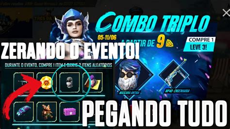 Comprei Tudoo Barba Rara De Volta Evento Combo Triplo Free Fire