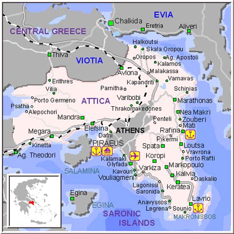 Greece Map Greece Islands Athens Greece Athens Map Athens City