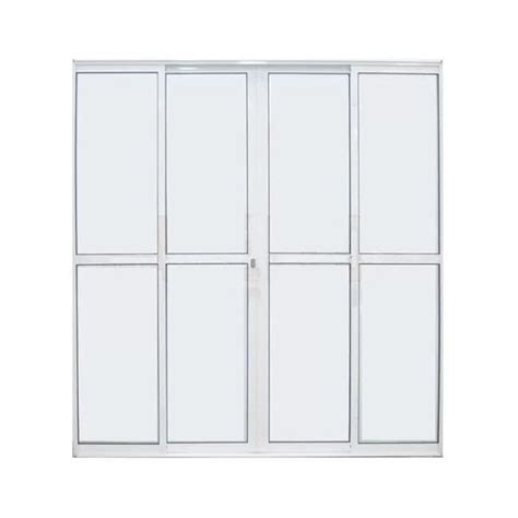 Porta Sacada 4 Folhas Aluminio Branco C Fechadura 2 10x1 80 Leroy Merlin