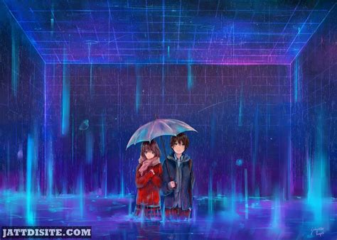 Anime Couple In Rain – JattDiSite.com