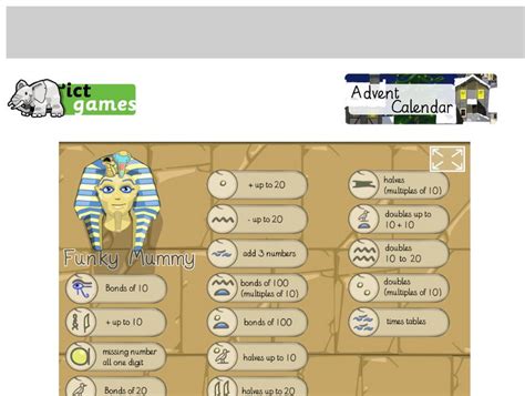 Ict Games Funky Mummy Interactive For 1st 3rd Grade Lesson Planet