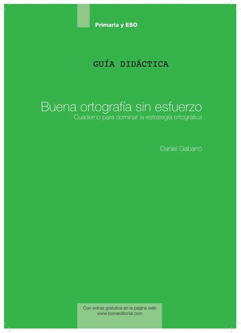 PDF Buena ortografía sin esfuerzo aulasptmariareinaeskola