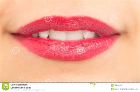 Female Lips Close Up Stock Photo Image Of Young People 104249940