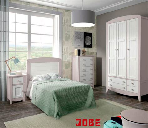 DORMITORIO LACADO ROSA Y BLANCO JOBE MUEBLES EN CALATAYUD