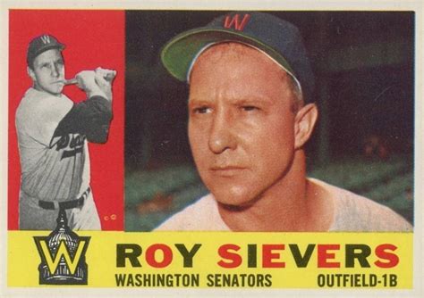 1960 Topps Roy Sievers 25 Baseball Vcp Price Guide