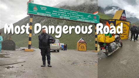 Ep Most Dangerous Zojila Pass Rain And Landslide Ladakh Bike Ride