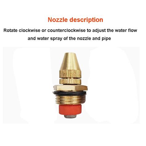 Drip Irigasi Taman Water Mist Sprinkler Nozzle Brass 1 2 Inch 1 PCS