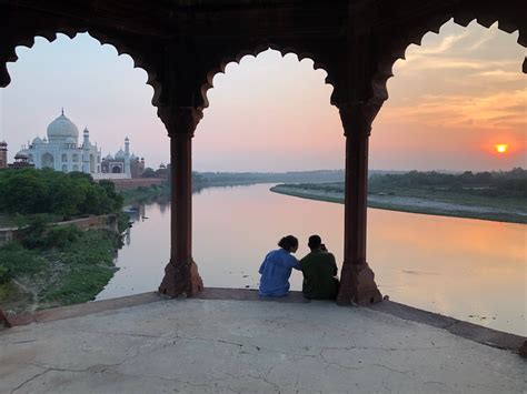 Taj Mahal Secret Sunset View Point Agra Índia