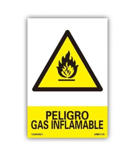 Señal de advertencia Pictograma Peligro Gas Inflamable