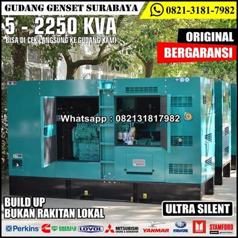 Jual GENSET SILENT MURAH CUMMINS 80 KVA GENSET 80 KVA Di Lapak MITRA