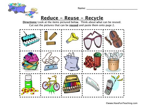 Reduce Reuse Recycle Scenarios Worksheet By Teach Simple Hot Sex Picture