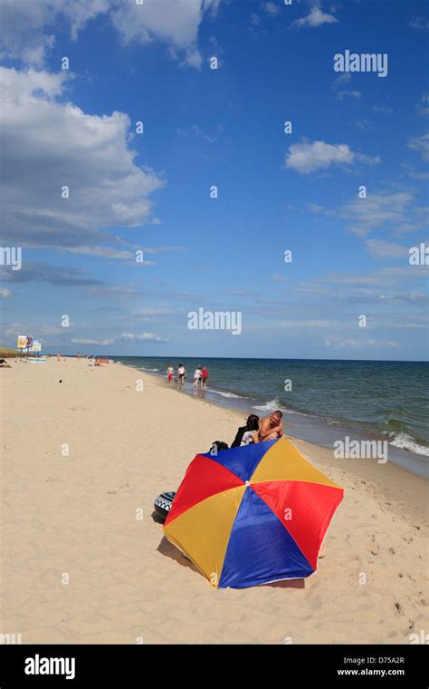 Hel peninsula (Hela), Mierzeja Helska, village Hel, beach, Poland Stock Photo - Alamy