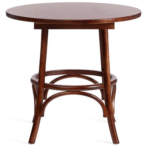 Обеденный стол круглый 80 см орех темный Thonet - купить за 26871 руб в ...