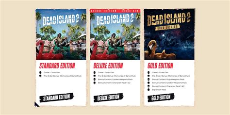 Dead Island 2 What Comes With Each Edition