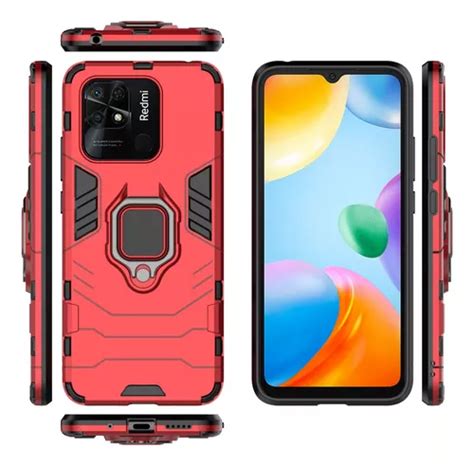 Funda Para Xiaomi Poco C40 Uso Rudo Cristal Templado 9d Meses Sin