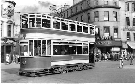 Dundee Tram No 17 In The High St Dundee City Dundee Bw Photo