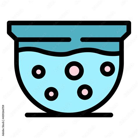 Hot Tub Icon Outline Hot Tub Vector Icon Color Flat Isolated Stock Vector Adobe Stock