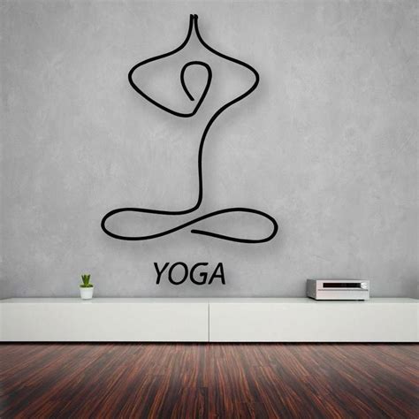 Details About Vinyl Wall Decal Yoga Center Relaxation Meditation Lotus