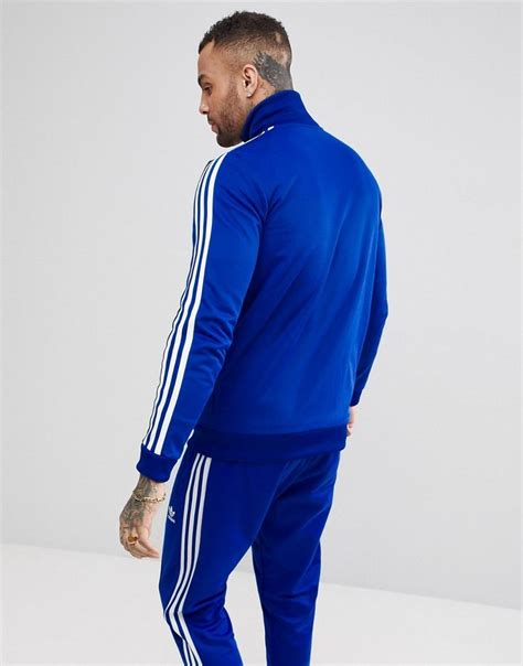 Adidas Originals Adicolor Beckenbauer Track Jacket In Blue Cw1252 Asos Adidas Originals