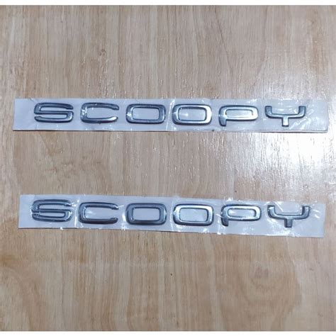 Jual Emblem Logo Timbul Scoopy K2f Original Tulisan Logo Honda Scoopy