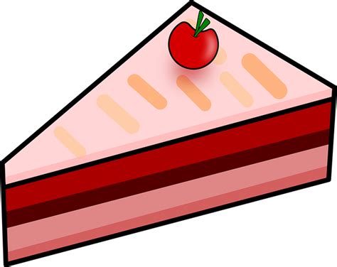 10 多张免费的Cake Slices和蛋糕矢量图 Pixabay