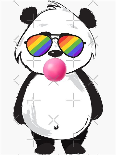 LGBT Rainbow Panda Gay Pride Sticker For Sale By SoLarghi Redbubble
