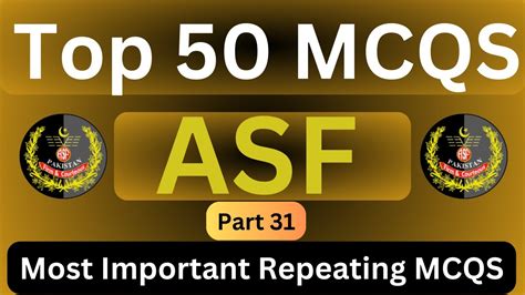 Asf Test Preparation Asf Written Test Asf Repeated Mcqs