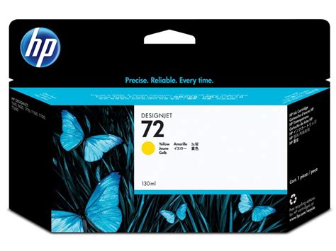 HP Yellow Vivera Ink Cartridge No 72 130 Ml