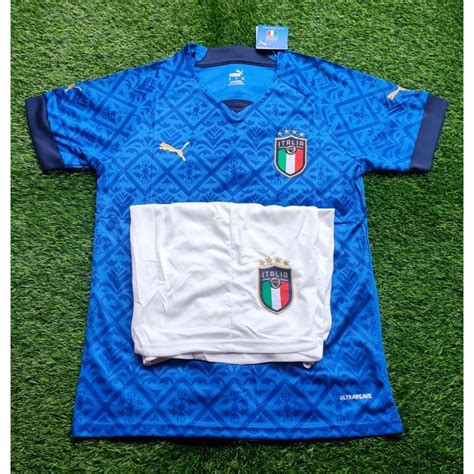 Jual Setelan Jersey Sepak Bola Negara Italia Home Terbaru