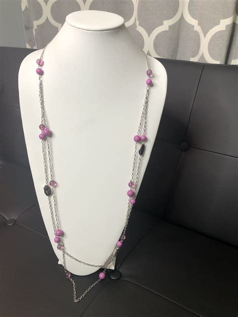 Light Purple Beaded Necklace Paparazzi Flamingo Angie