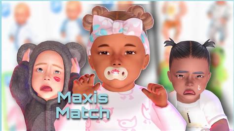 Sims 4 Maxis Match CC Folder Infants 40 Items YouTube