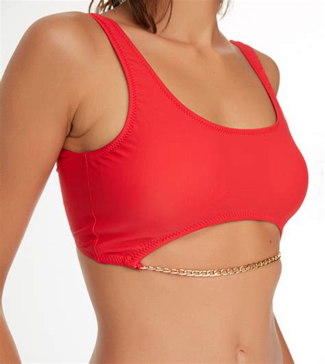 Buy Trendyol Chain Detailed Bikini Set In Red Thstreet Qatar