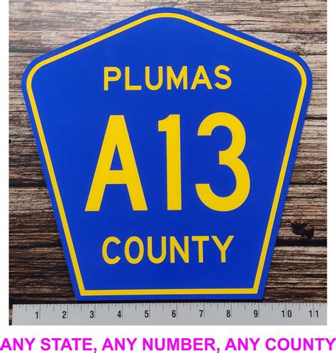 County Highway Road Sign Personalized Just For You Any County And Number Ebay