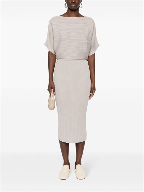 Agnona Boat Neck Midi Dress Farfetch