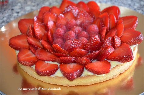 Tarte Fraises Framboises Avec Ou Sans Cr Me P Tissi Re Le Sucr Sal