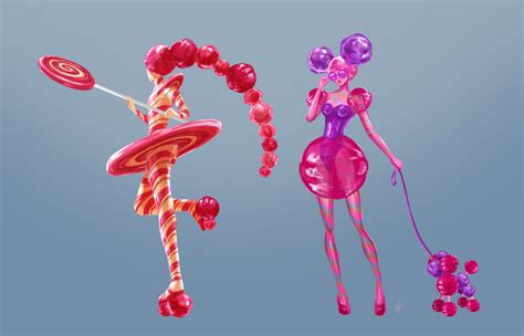 Artstation Candy People Character Design Character Design