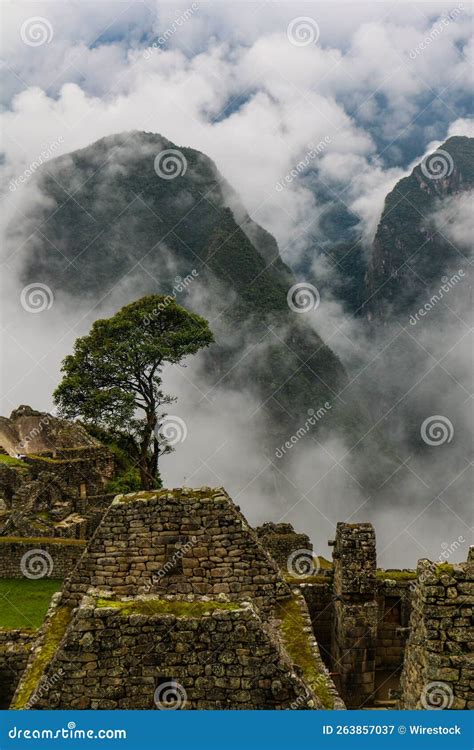 Aerial View Of Machu Picchu In Peru Stock Image Image Of Peru