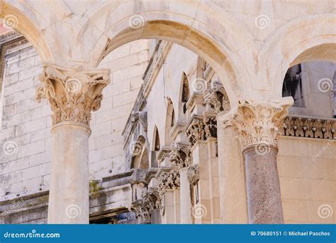 Split, Croatia Peristyle Columns Stock Image - Image of columns ...