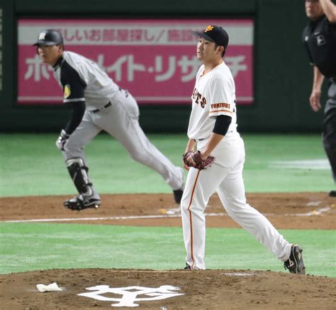 ＜巨・神＞3回1死一塁、菅野（右）は福留に右越え2ランを打たれる ― スポニチ Sponichi Annex 野球