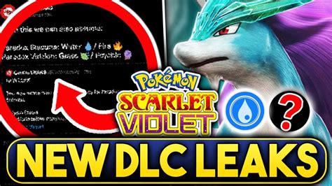 New Dlc Leaks New Paradox Typings New Moves Revealed New Pokemon